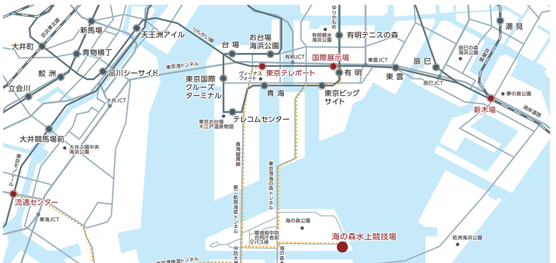 海の森水上競技場MAP