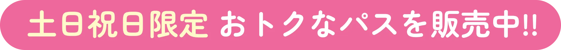 お得なパスを販売中!